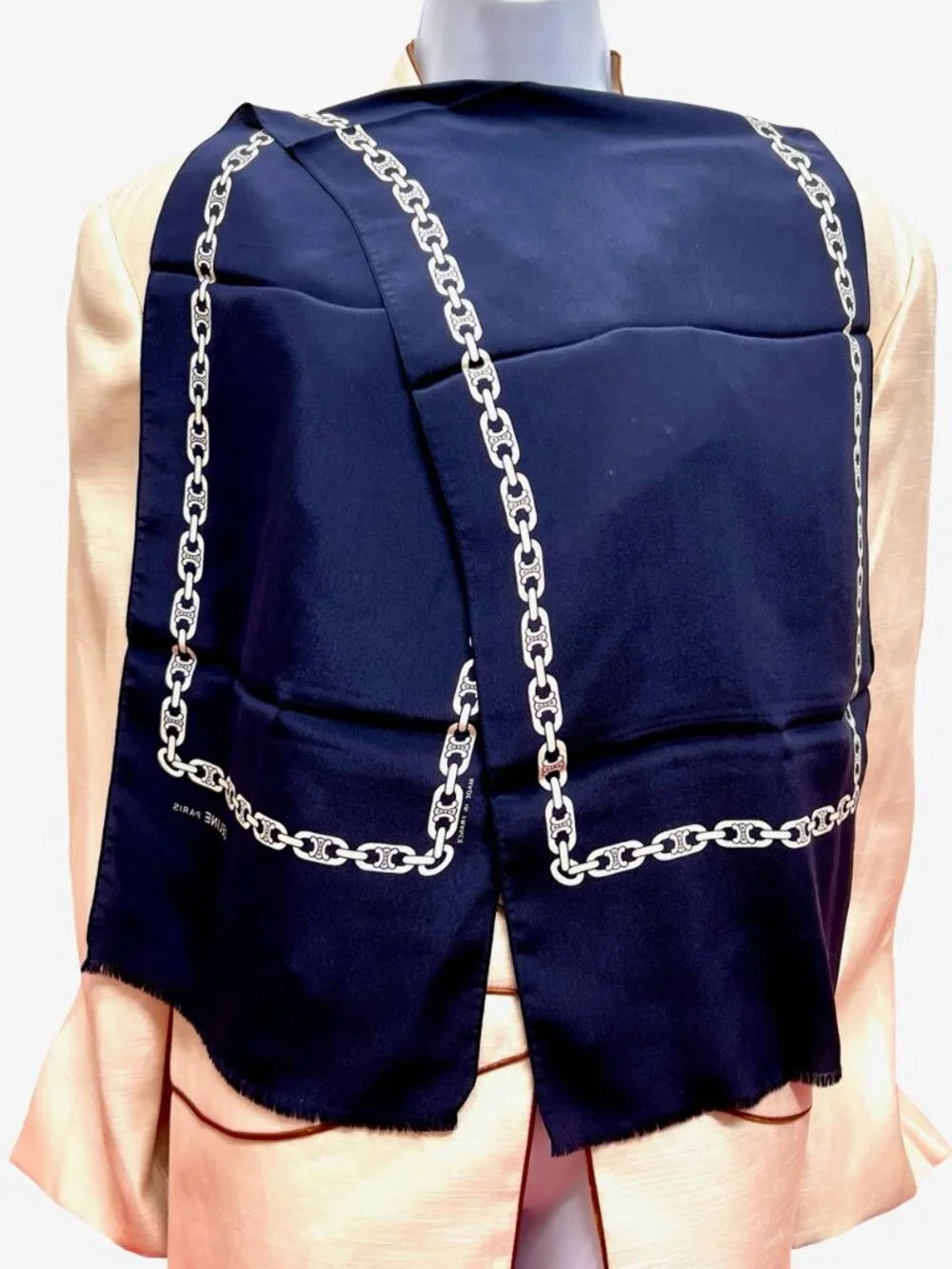 Unused -French Made  Celine silk scarf   46